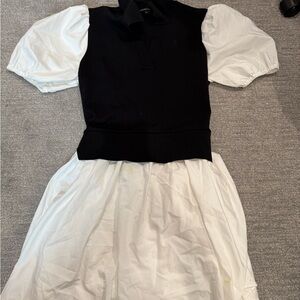 English Factory  Black and white dress